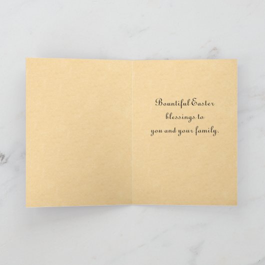 De vintage Kaart van Pasen (Binnen)