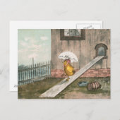 DE VINTAGE KAART VAN PASEN (Voorkant / Achterkant)