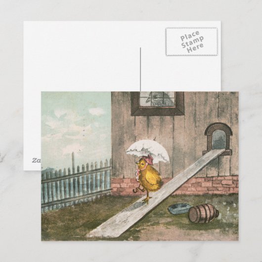 DE VINTAGE KAART VAN PASEN (Voorkant / Achterkant)