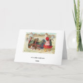 De vintage Kaart van Towne van de Thanksgiving (Achterkant)
