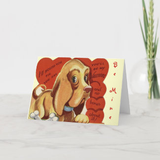 De vintage Kaart van Valentijn van de Kalverliefde