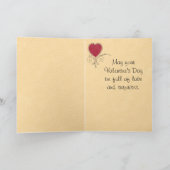 De vintage Kaart van Valentijn van de Vlinder (Binnen)