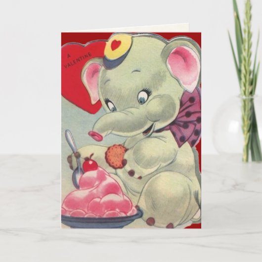 De vintage Kaart van Valentijn voor Kind (Voorkant)