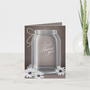 De vintage kaarten van Daisy Rustic Thank You van