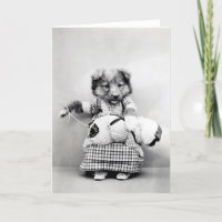 De vintage Kaarten van de Nota van het "puppy" en