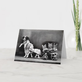 De vintage Kaarten van de Nota van het "puppy" en