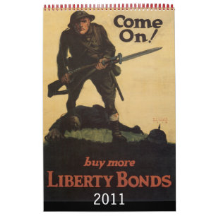 De vintage Kalender 2011 van het Poster van de