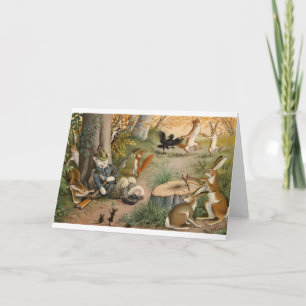 De vintage Kat van de Jager in de Kaart van de