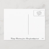 De vintage Kerstkaart van de Fiets Feestdagenkaart (Achterkant)