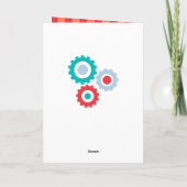 De vintage Leuke Gelukkige Verjaardag van het Kaart (Achterkant)