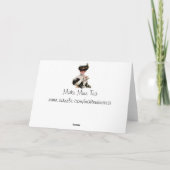 De vintage Lezing van de Vrouw Kaart (Achterkant)