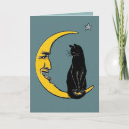 De Vintage Maan van de douane & de Zwarte Kaart