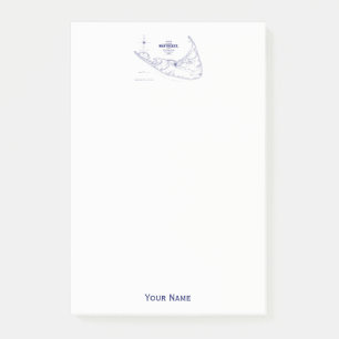 De Vintage Marineblauwe Kaart van de doctorandus Post-it® Notes