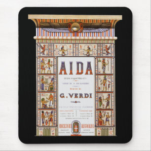 De vintage Muziek van de Opera, Egyptische Aida Muismat