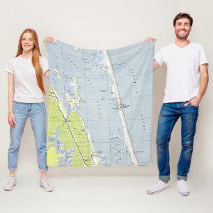 De vintage Noordelijke BuitenKaart van Banken Fleece Deken