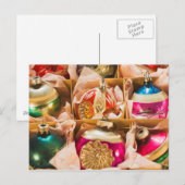 De vintage ornamenten van Kerstmis Feestdagenkaart (Voorkant / Achterkant)