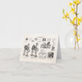 De vintage Oude Antiek Cinematografie van de Kaart (Gele Bloem)