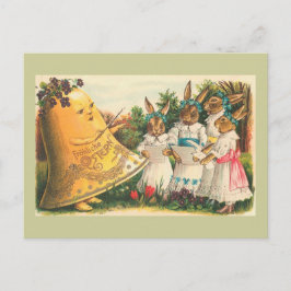 De Vintage Paashazen van Ostern van Fröhliche Feestdagenkaart