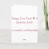 De vintage Paren houden van Kaart #10 (Achterkant)