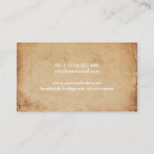 De vintage Persoonlijke Catering van de Visitekaartje (Achterkant)