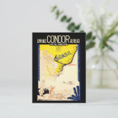 De Vintage Reis van "Brazilië" Briefkaart (Staand voorkant)