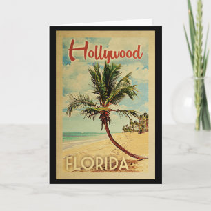 De Vintage Reis van de Palm van Hollywood Kaart
