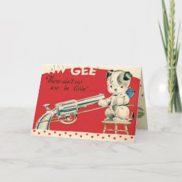 De vintage Retro Macabere Kaart van Valentijn van