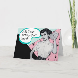 De vintage Sassy Kaart van de Secretaresse