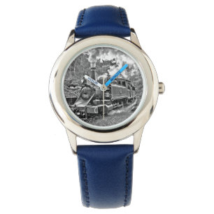De vintage Trein van de Motor van de Stoom Horloge
