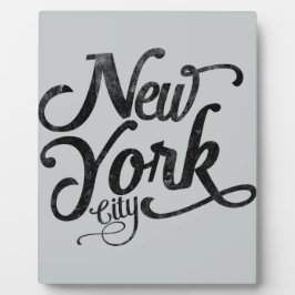 De vintage typografie van de Stad van New York Fotoplaat