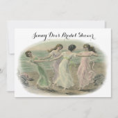 De vintage Uitnodigingen van Dame Friends (Voorkant)