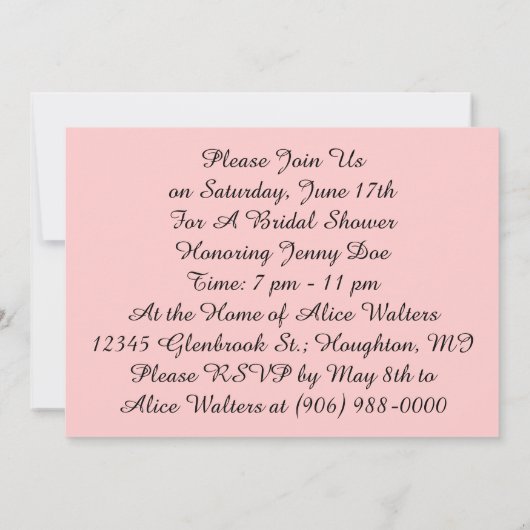 De vintage Uitnodigingen van Dame Friends (Achterkant)