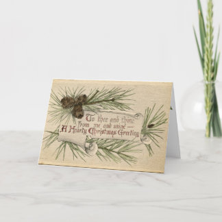 De vintage Uitnodigingen van de Groet van Kerstmis
