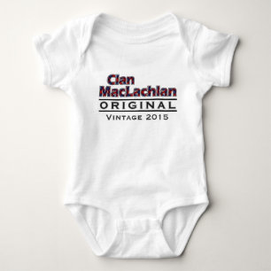 De Vintage van Clan MacLachlan past uw geboortejaa Romper