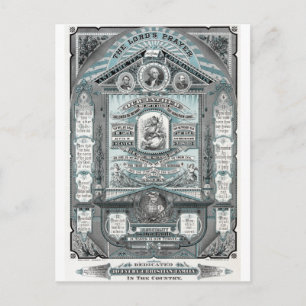 De vintage van de heer Lord's Prayer Briefkaart