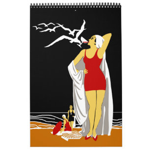 De Vintage van de kalender Afbeeldingen Posters 2