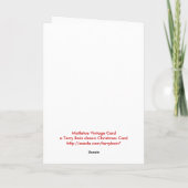 De Vintage van de maretak Feestdagen Kaart (Achterkant)