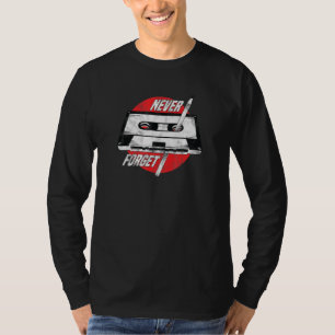 De Vintage van de terugkeer vergeet nooit Cassette T-shirt