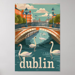De Vintage van Dublin is een bekende reisplaats Poster