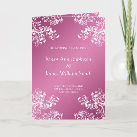 De Vintage van het Programma van het huwelijk (Voorkant)