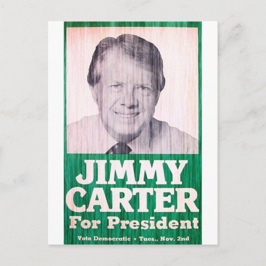 De Vintage van Jimmy Carter Briefkaart (Voorkant)