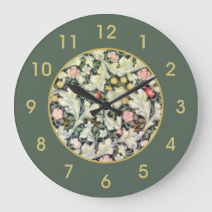 De Vintage van William Morris Leicester Bloemen Grote Klok