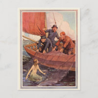 De vintage Vangst van de Meermin van Zeelieden