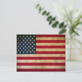 De vintage verdween de Oude Amerikaanse Vlag Briefkaart (Staand voorkant)