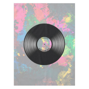 De vintage VinylNachtclub van het Verslag van de Tafelkleed