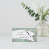 De vintage Visitekaartjes van de Schrijver van de (Staand voorkant)