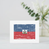 De vintage Vlag van Haïti Briefkaart (Staand voorkant)