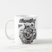 De Vintage zeven Zeeen Koffiemok (Links)