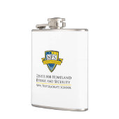 De Vinyl Verpakte Fles van het roestvrij staal - Heupfles (Links)