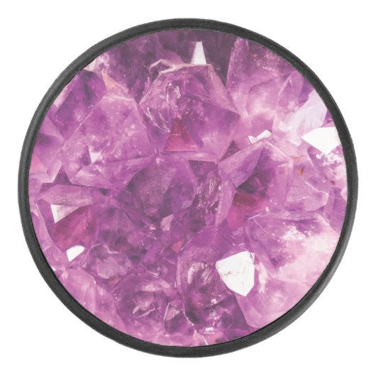 De Violet Crystal Hockey Puck (Voorkant)